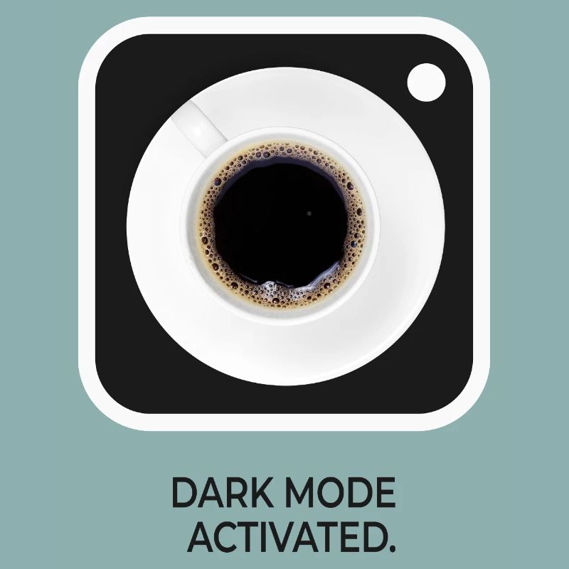 Dark Mode Activated Kaffee Nerd Spruch