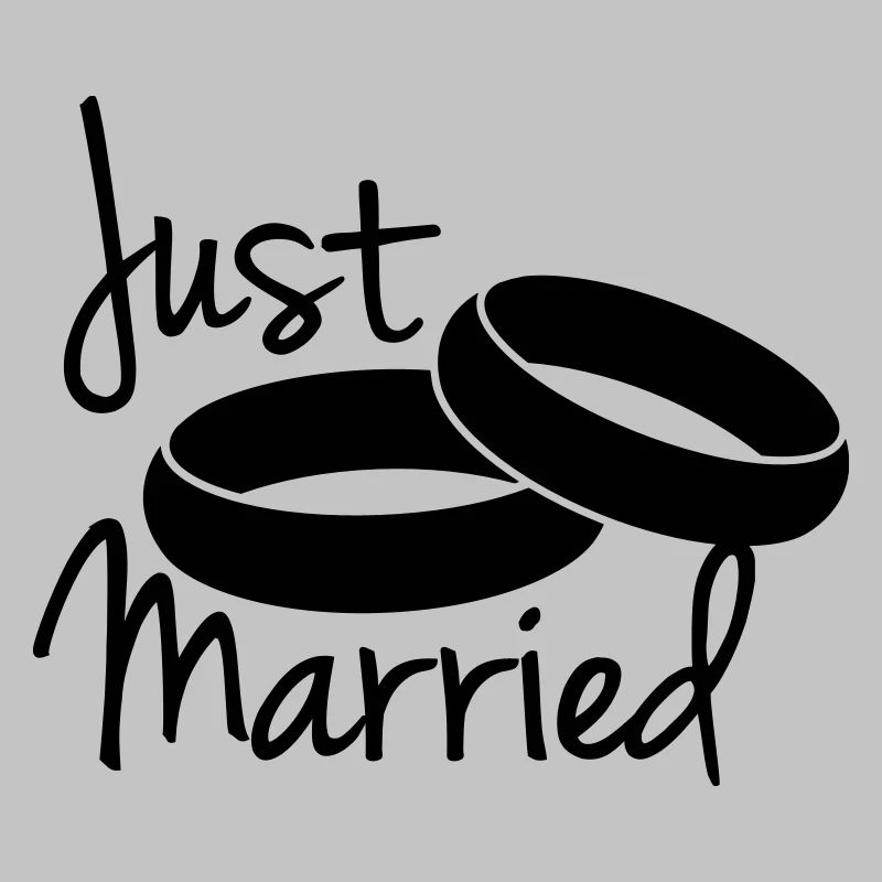 Just Married Rings Design