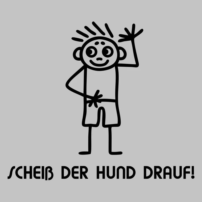 Strichmännchen scheiß drauf
