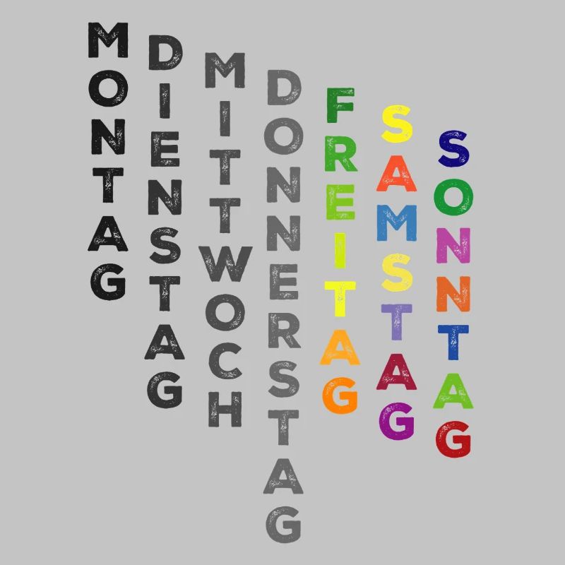 Die Woche , Freitag bis Sonntag - bunt