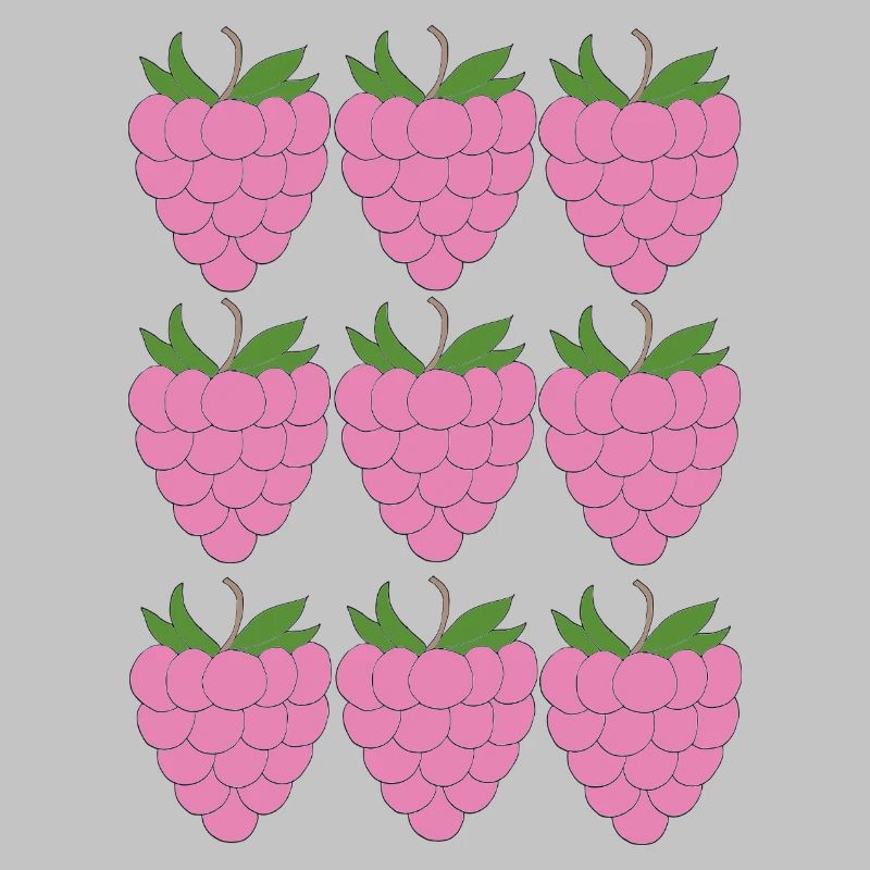 Raspberry Grid Pattern