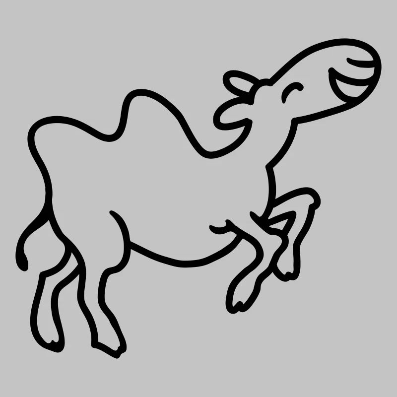Camel has fun - line