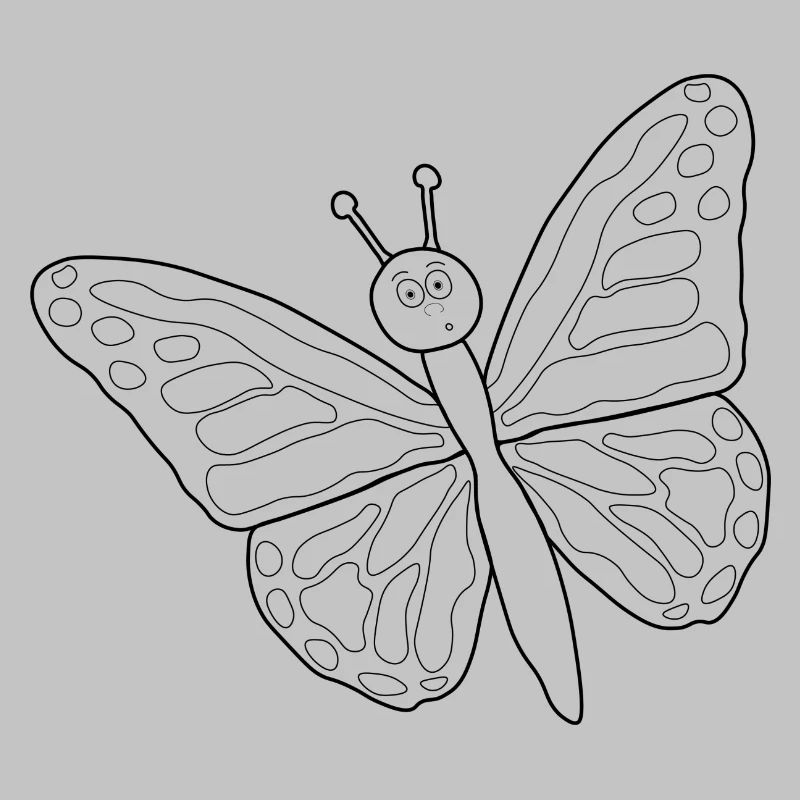 Achtung ein Schmetterling