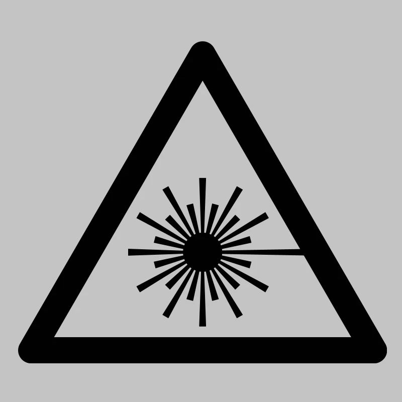 Gefahrensymbol - Laser Light