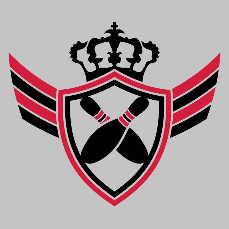 Bowling Pins Blazon Logo Design