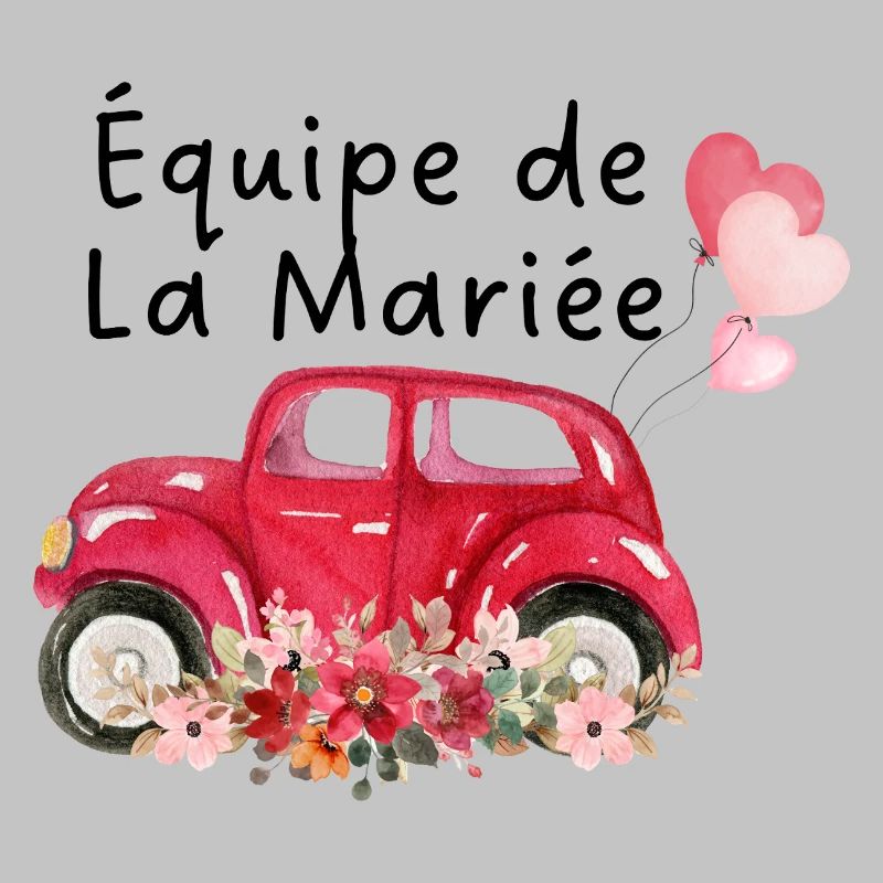 Bridal Team Car Floral Bride