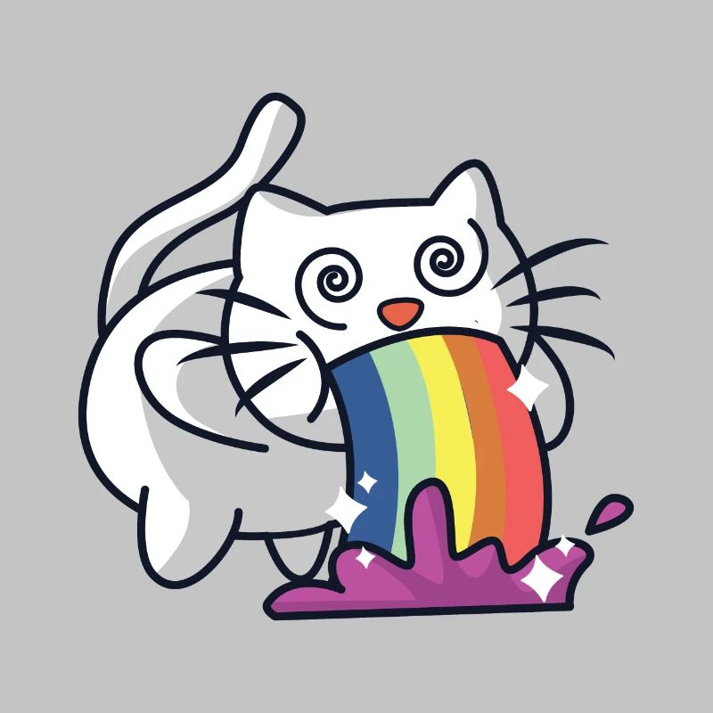 Regenbogen Katze