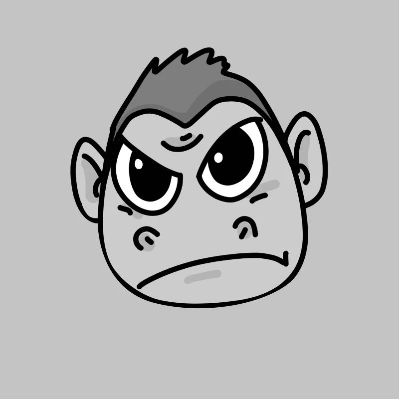 Gorilla angry