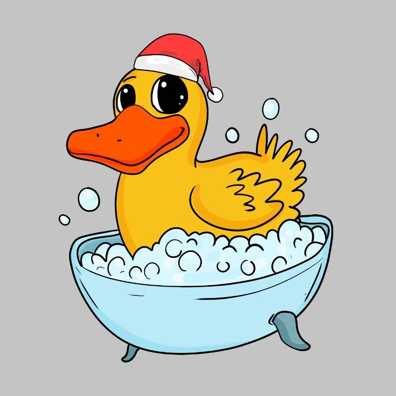 Bathing Duck Duck Christmas
