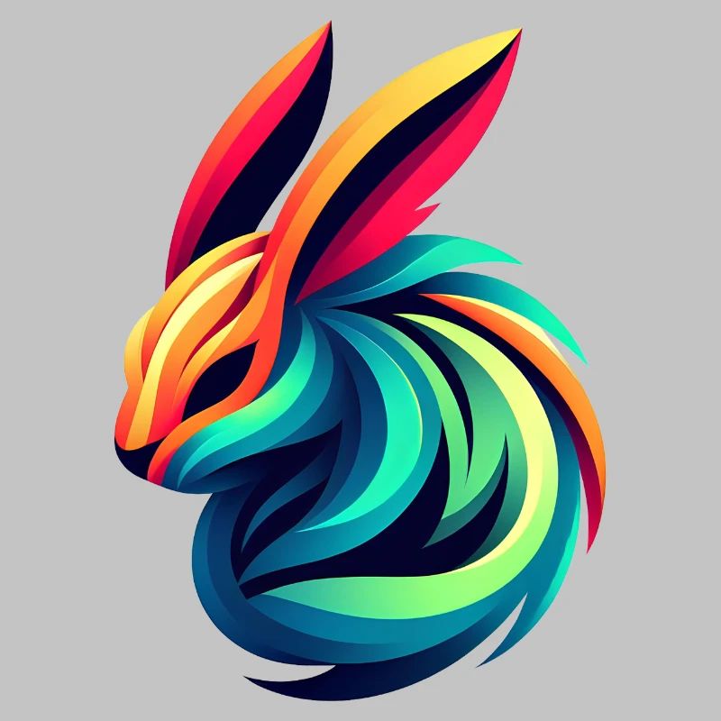 Lapin Couleur Éclatante