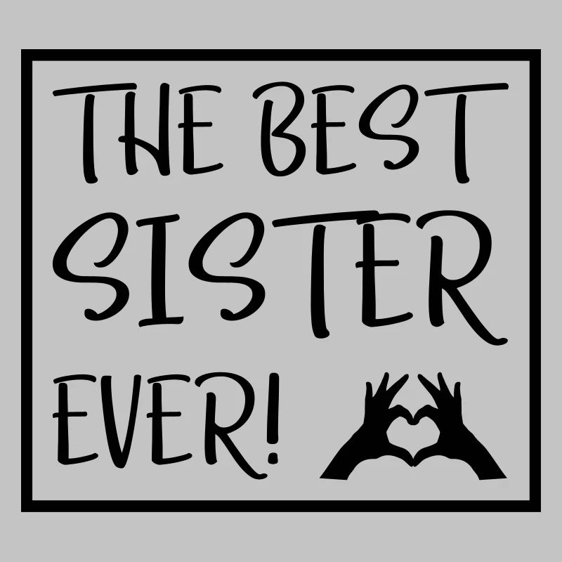 the best sister ever heart symbol