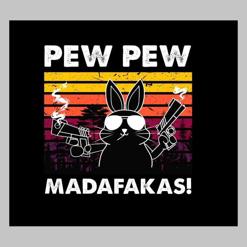 Kaninchen Pew Pew Maske