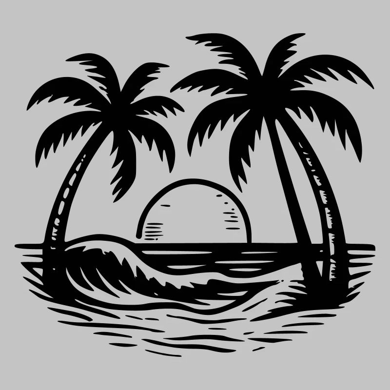 Palmier à la plage