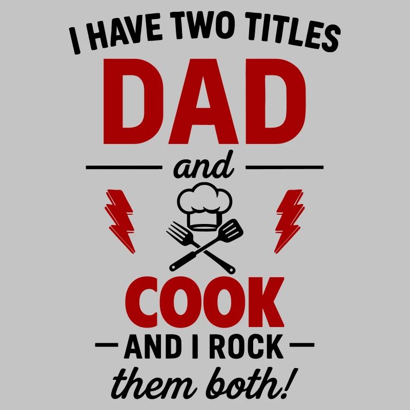 Dad And Chef Two Titles Funny Gift