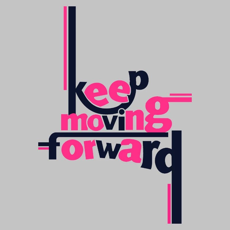 Keep Moving Forward Pink Statement Shirt