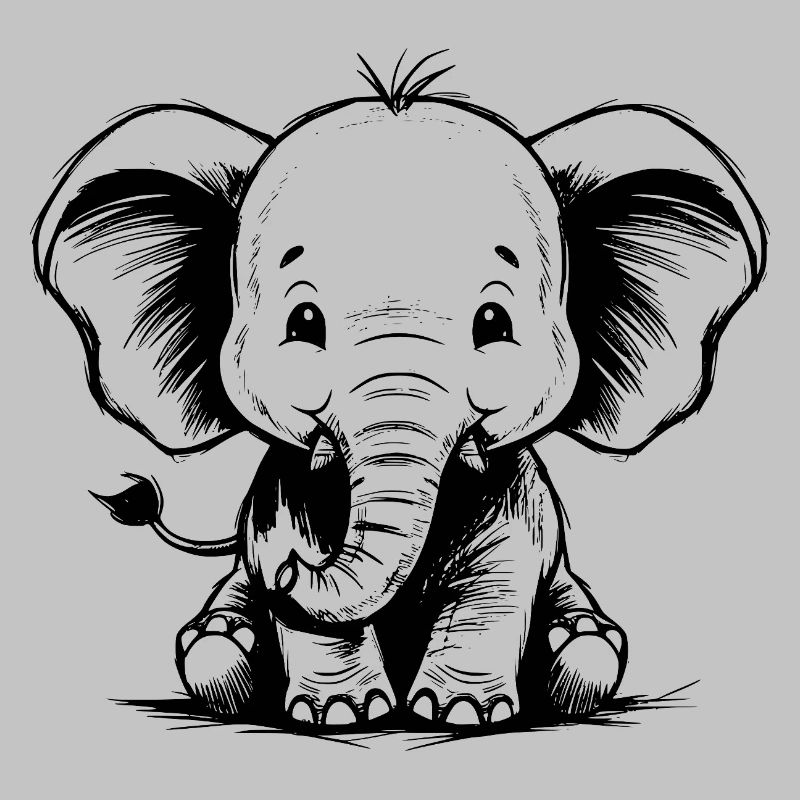 Éléphant mignon