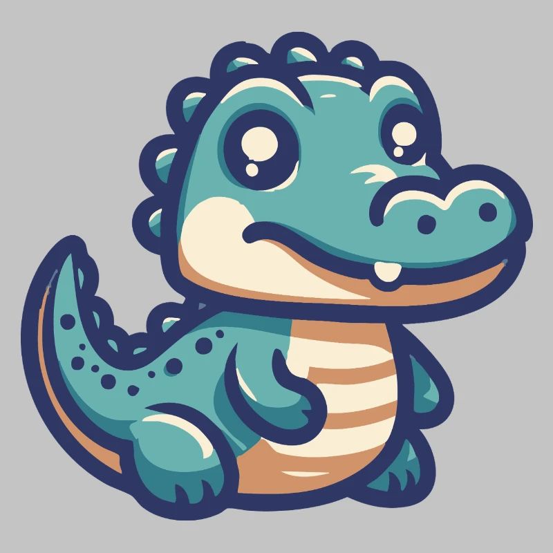 Alligator souriant