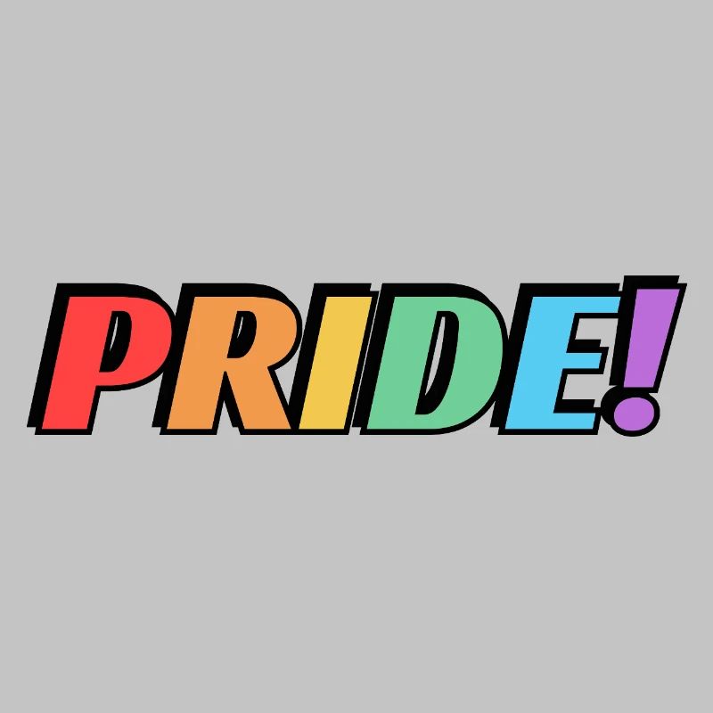 Pride Regenbogen Text