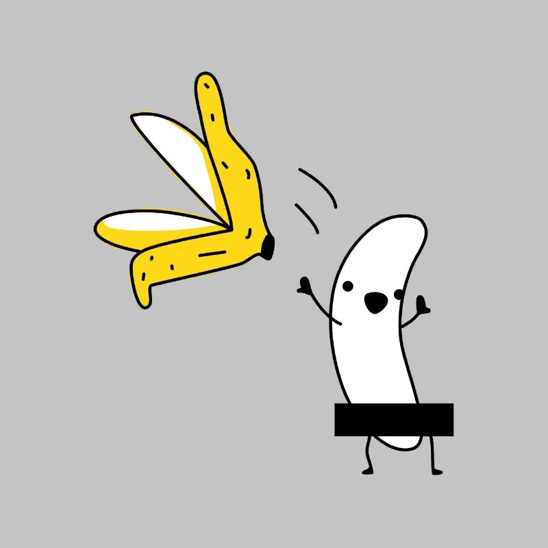 Nackte Banane