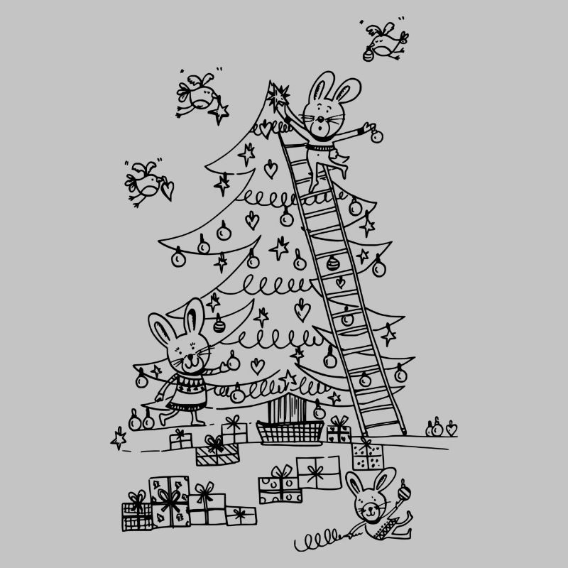 Christmas tree decorating