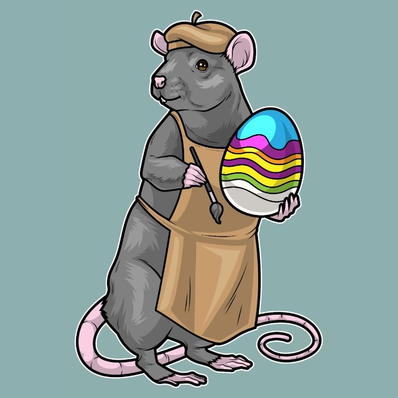 Rat Easter Painter