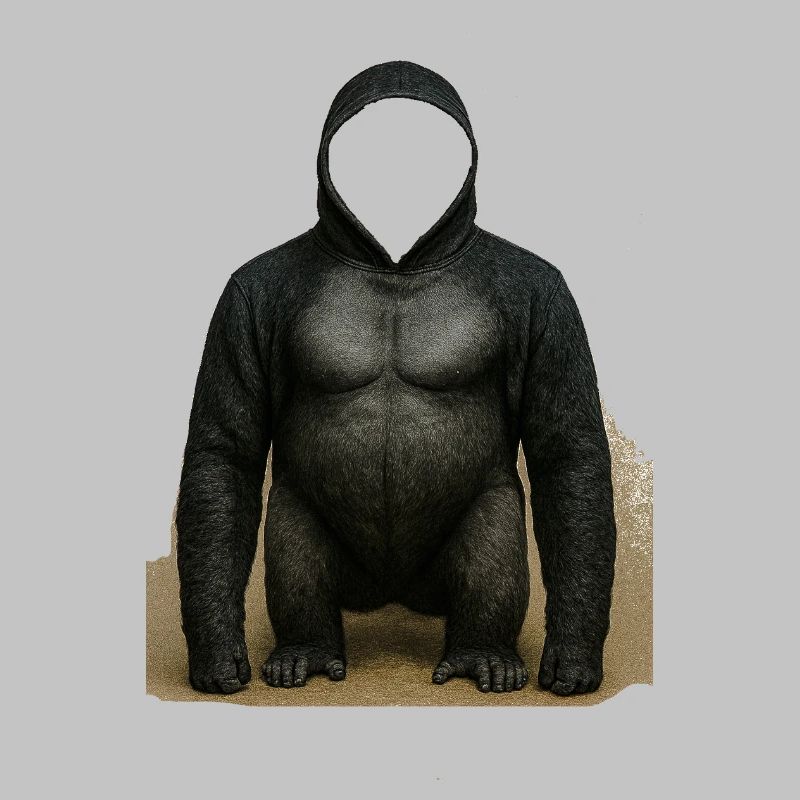 Conception du sweat à capuche Shadow Gorilla