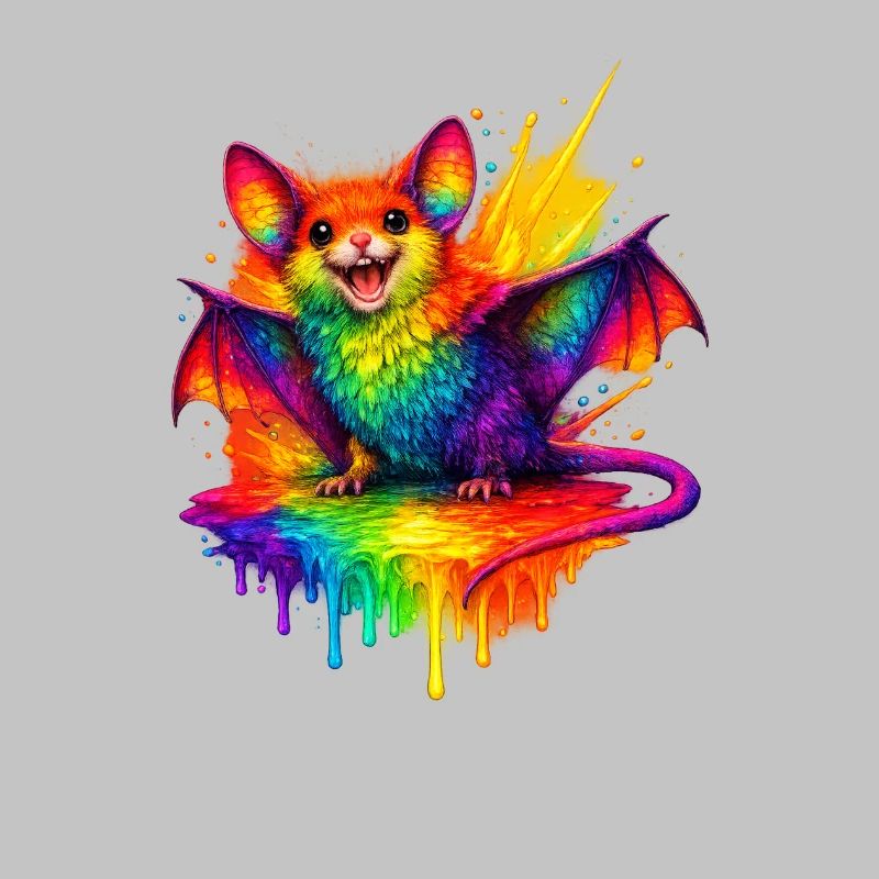 Regenbogenfledermaus Splash