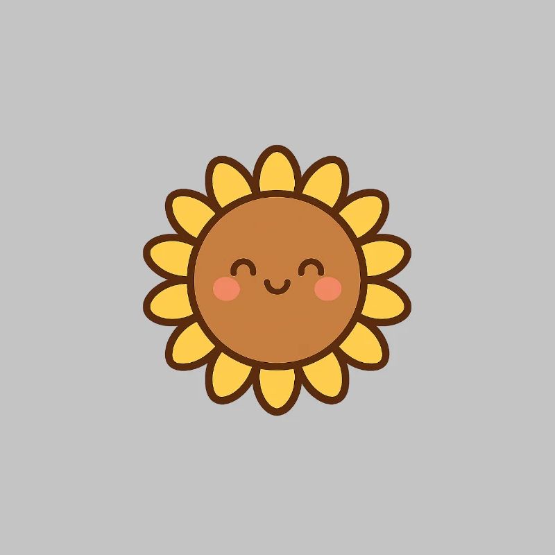 Fleur souriante jaune