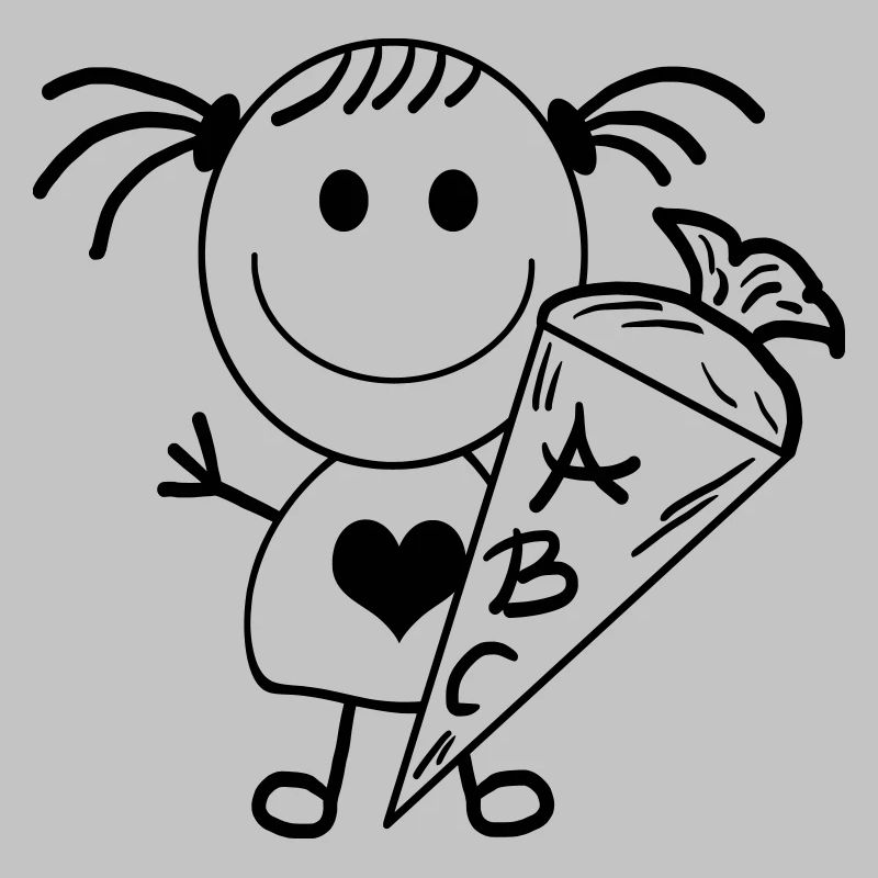 Schulkind Strichmädchen