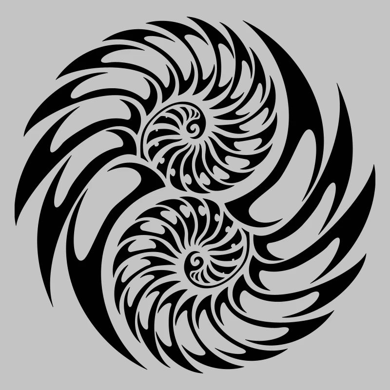 yin yang tribal