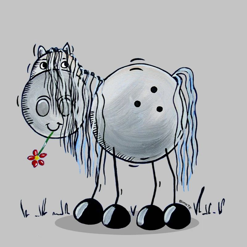 Cheval avec des fleurs