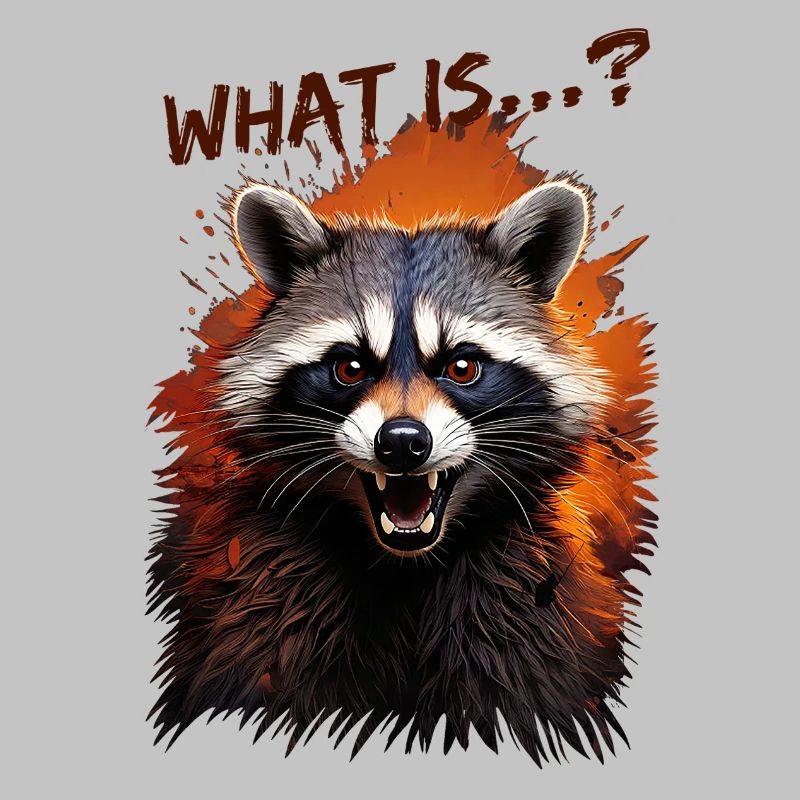Wütender Waschbär – "What is...?"