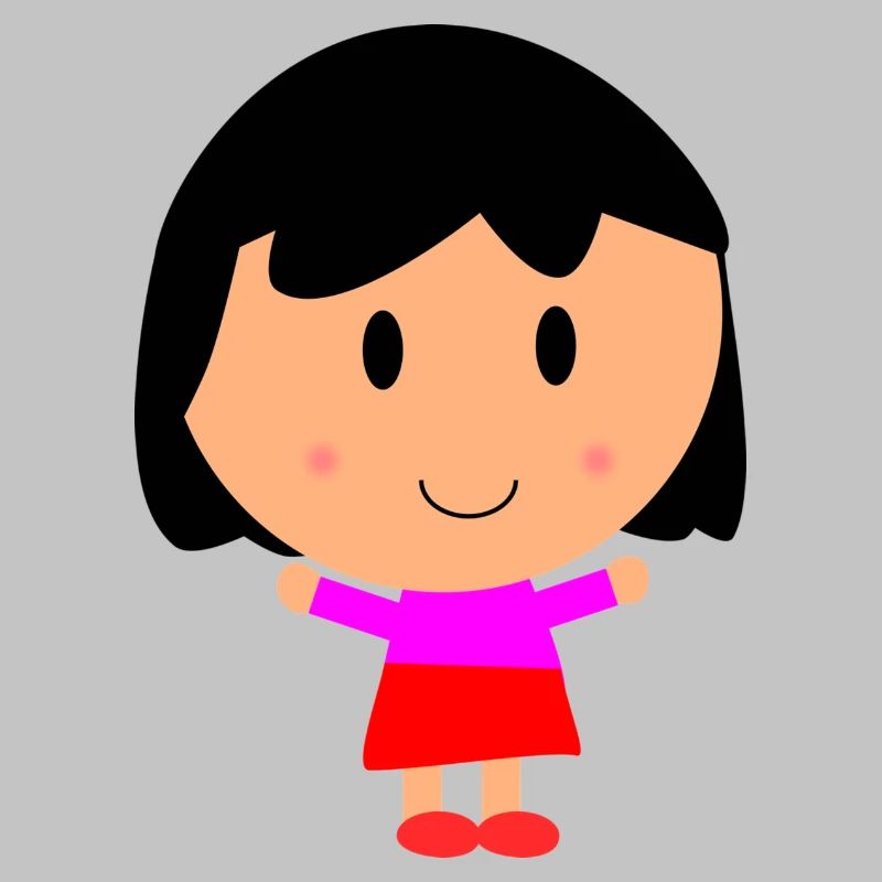 Mädchen Cartoon