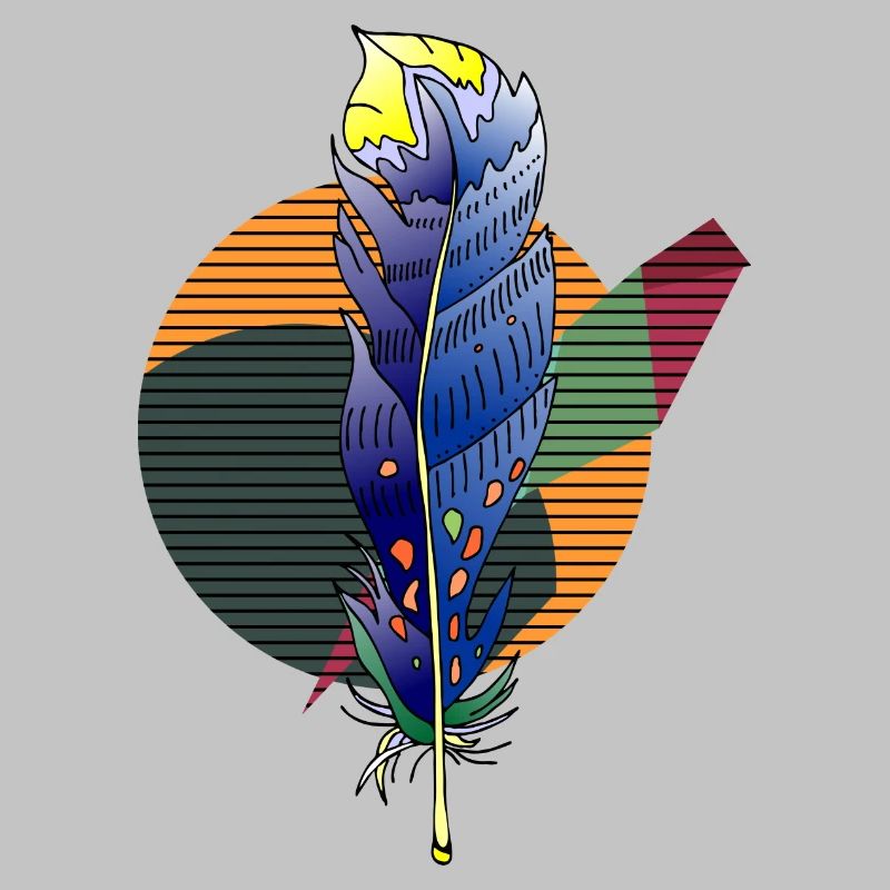 Colorful feather