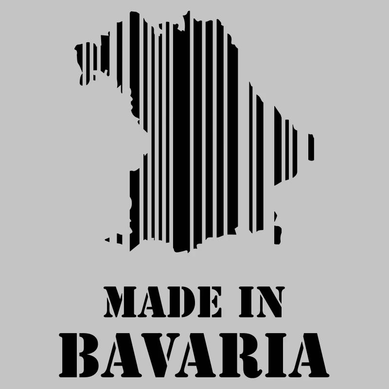 Idée cadeau de carte à code-barres made in Bavaria