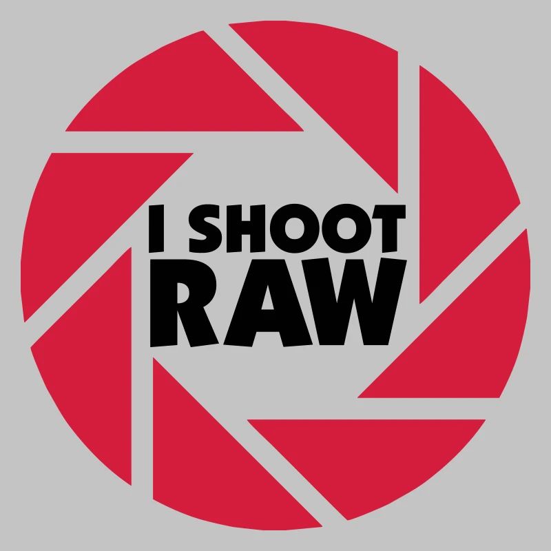 I shoot RAW - schwarz