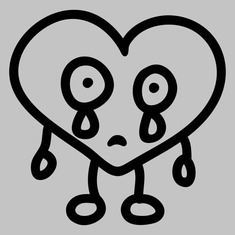 weeping heart - line