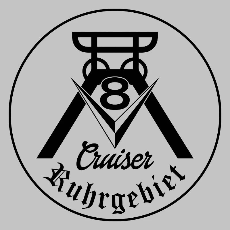 V8-Cruiser Logo schwarz