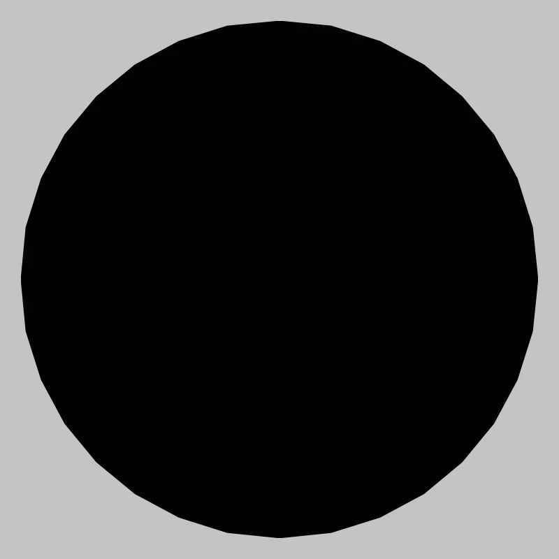 Mathematik Symbol - Schwarzer Kreis - Loch