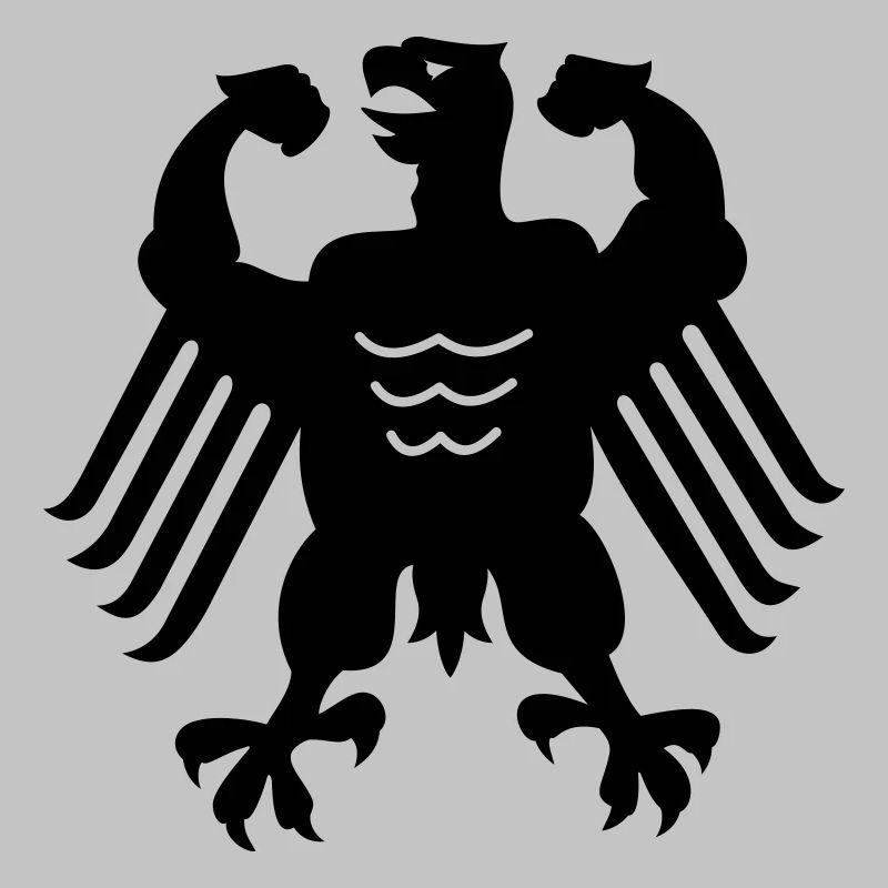 Deutscher Muskel-Adler / German chicken (b, 1c)