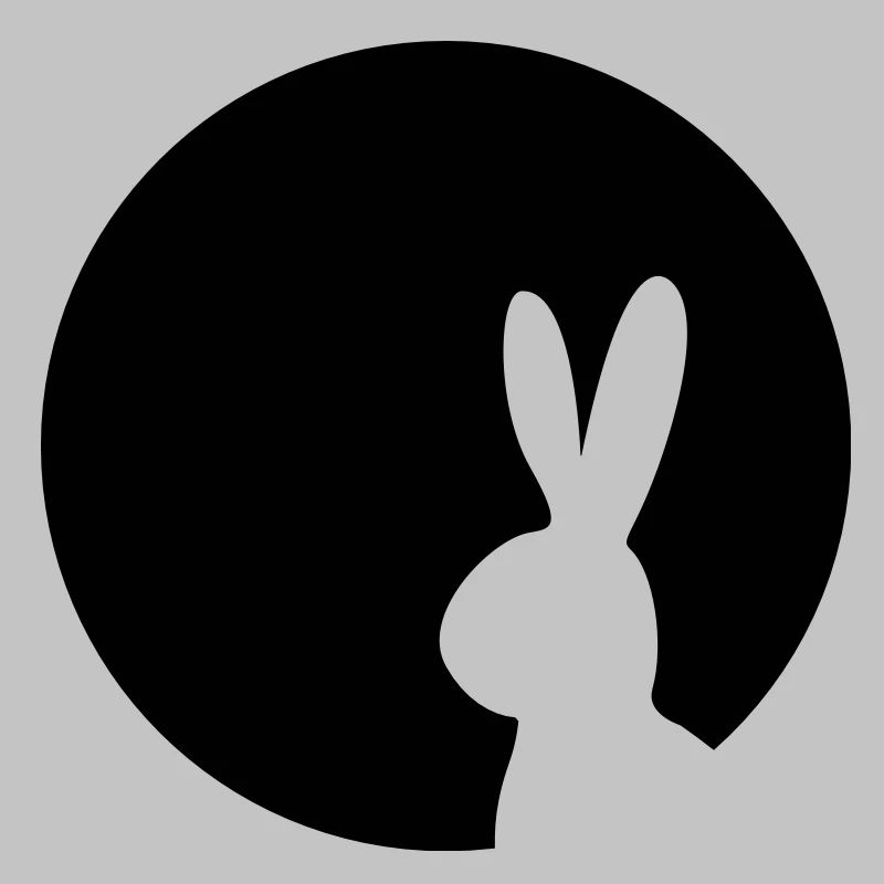 Moony Hase im Mond Kaninchen Häschen