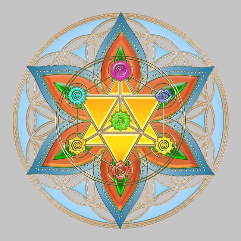 Fleur De Vie, Merkaba, Chakras, Metatrons Cube