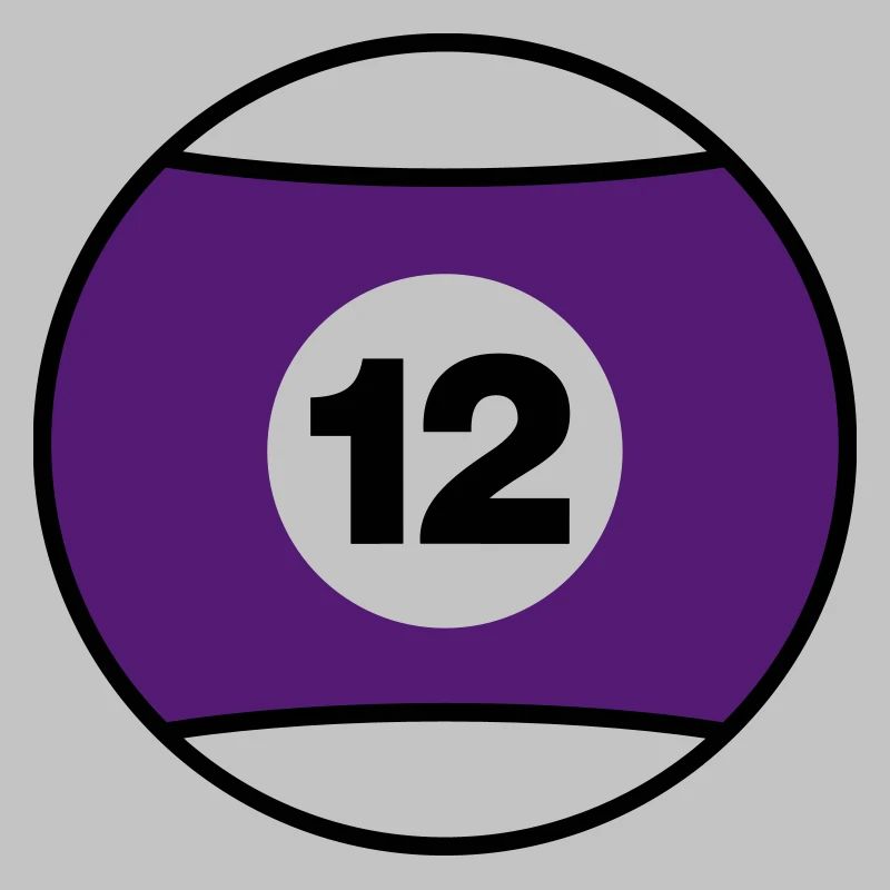 Billardkugel No 12 - lila - V2