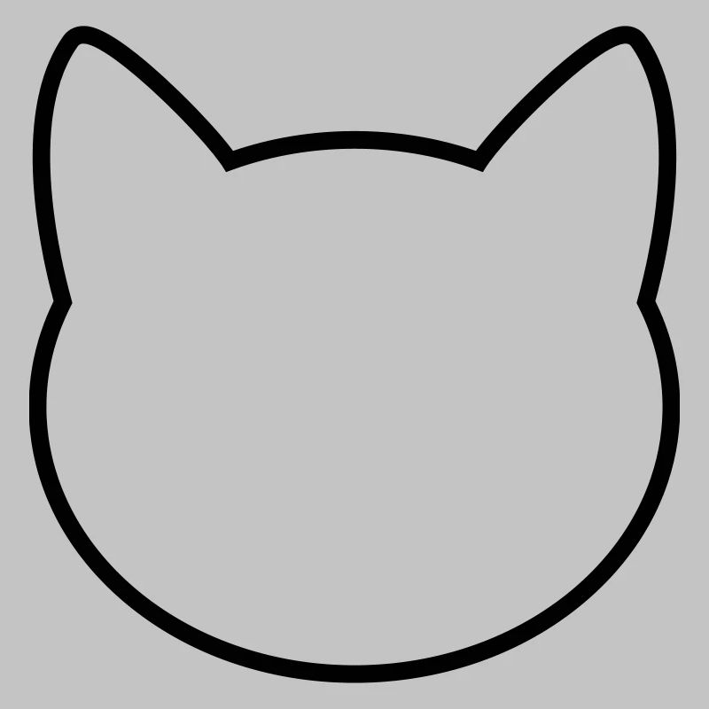 Contour d'icône de chat