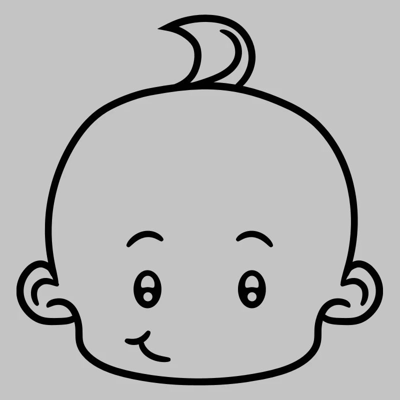 heureux tête visage petit mignon mignon couche enf