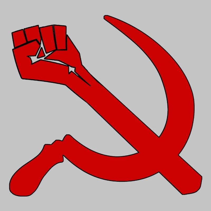 Hammer Sichel Faust | Retro Marxismus Icon Sweater