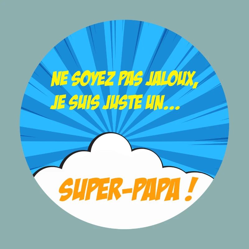 Super-papa, super-héros. Meilleur papa. BD comics