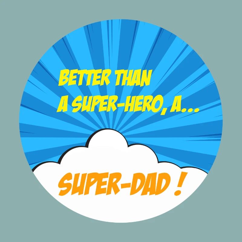 Super-papa, super-héros. Meilleur papa. BD comics