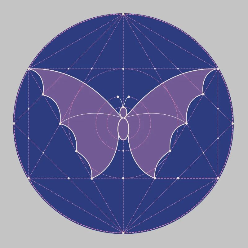 Géométrie sacrée papillon