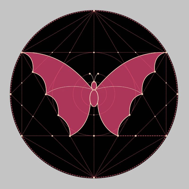 Géométrie sacrée papillon